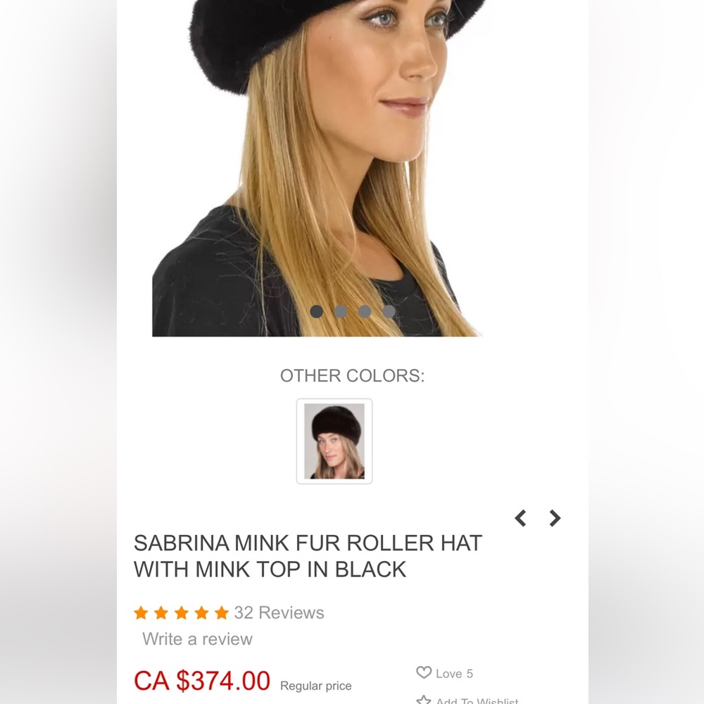 Brand new with tag. Winter luxury genuine fur hat